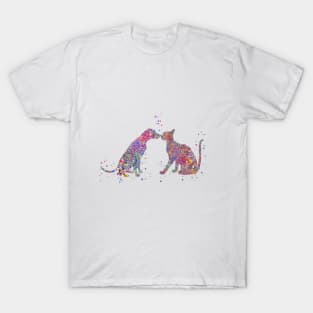 Cat and dog kissing T-Shirt